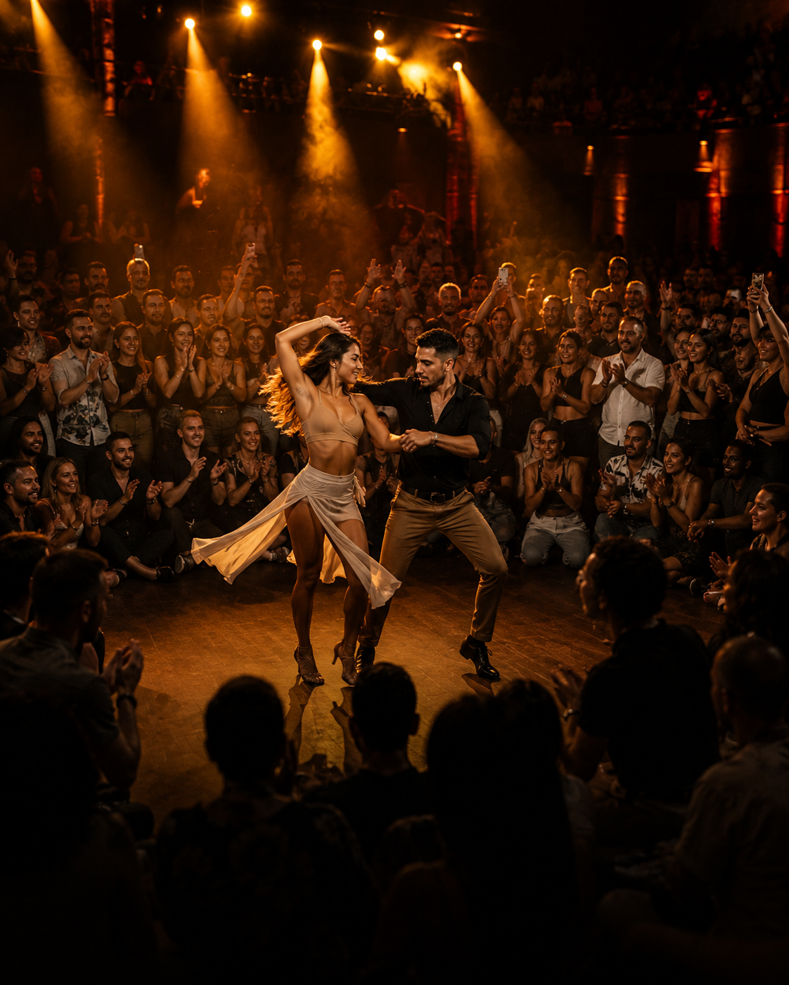 Community festival dance moment